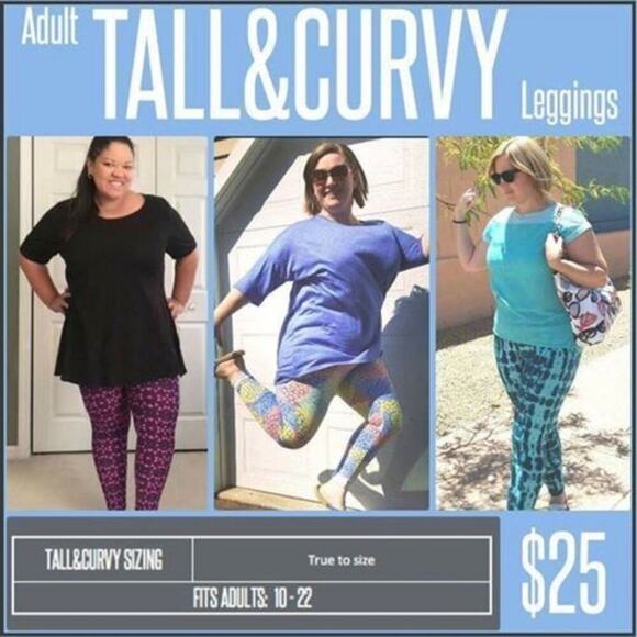 Lularoe Tall & Curvy 4th of July Red White Blue Patriotic Leggings - Picture 5 of 5